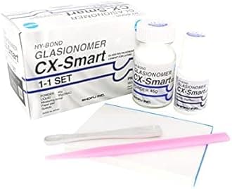 Hy-Bond GlasIonomer CX Smart Set Kit Dental GIC Glass Ionomer Cement Powder Liquid Kit