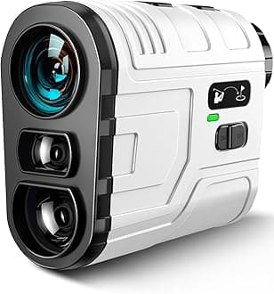 1200 Yards Range Finder Golf with Slope, 7X Magnification Range Finder, Lightweight Portable Rechargeable Rangefinder, Flag Lock Vibration, Switch for Legal, Range Finders for Golf Accessories