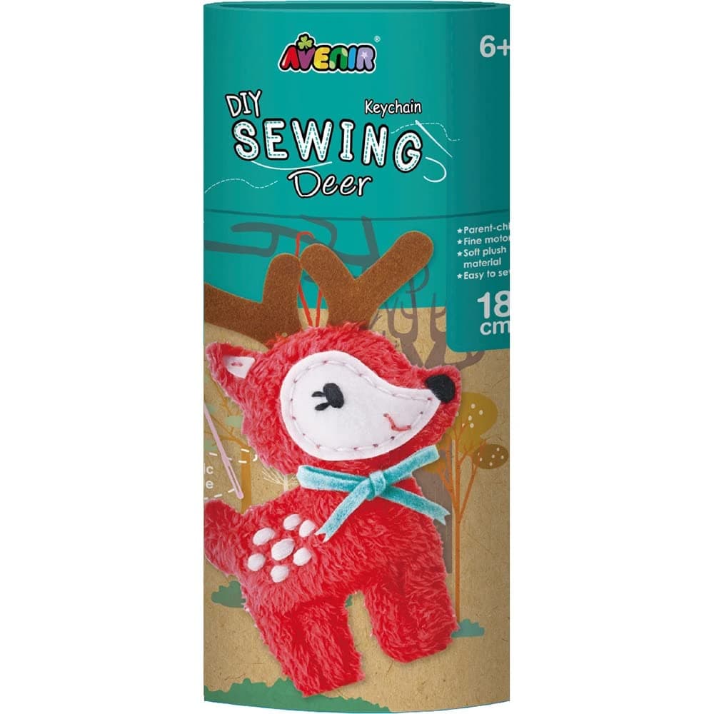 AvenirSewing My First Doll - Deer Kit | Create a Super Soft Deer, Develop Motor Skills & Creativity | Safe and Educational - Trusted Art, Learning, and Entertainment for Kids 3+