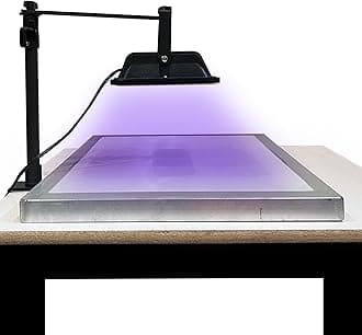 Screen Print DirectÂŽ Exposure Unit 30W UV LED - Photo Emulsion Exposure LED Kit for Screen Printing Screens, UV Screen Printing Light with Adjustable Stand, Screen Printing Supplies