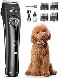 Dog Clippers for Grooming for Thick Coats, Low Noise Dog Cat Grooming Clippers for Matted Hair
