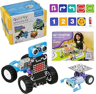 STEMpedia Quarky Ultimate Kit | Advanced AI Robot Toy Kit for 7+ Year Kids wi...