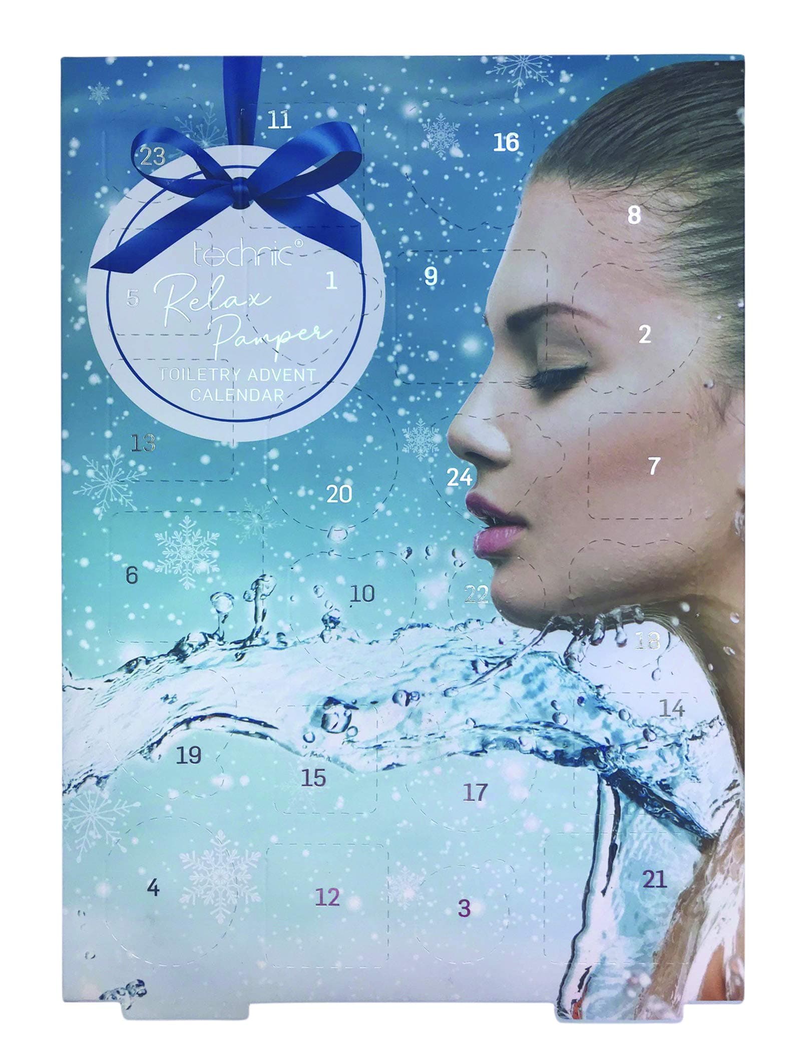 Technic, Bath & Body Advent Calendar, Bath Bombs and Soaps, 24 Day Christmas Countdown, Filled with Festive Bath Essentials