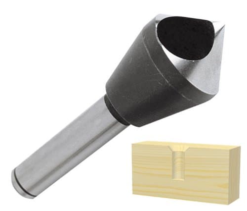 ENT 45331 Deburring Countersink HS-Co (Cobolt) Diameter (D) 5-10 mm, GL 49 mm, E 90°, S 8 mm