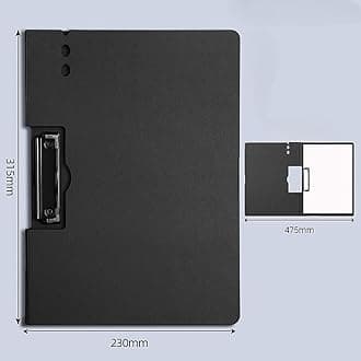 Clipboard Folder - A4 Punchless Clamp Binder with Metal Clips, 360 Degree Foldable Binder Clipboards with Pen Holder, Folder Binders Clip for Letter or A4 Size, 4 Pack