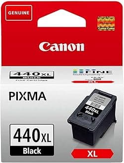 PG 440XL High Yield Black Ink Cartridge, Print up to 600 A4 Documents, For Crisp, Sharp & Long Lasting Results, Extra Large