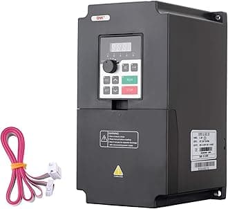 - 5.5KW 7.5HP 220V AC 25A VFD Converter Single to 3 Phase Inverter Variable Frequency Drive for CNC Spindle Motor Speed Controller