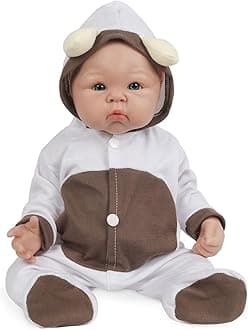 Vollence 19 inch Realistic Reborn Silicone Baby Dolls Lifelike Newborn Babies with Feeding Kit & Gift Box -Girl