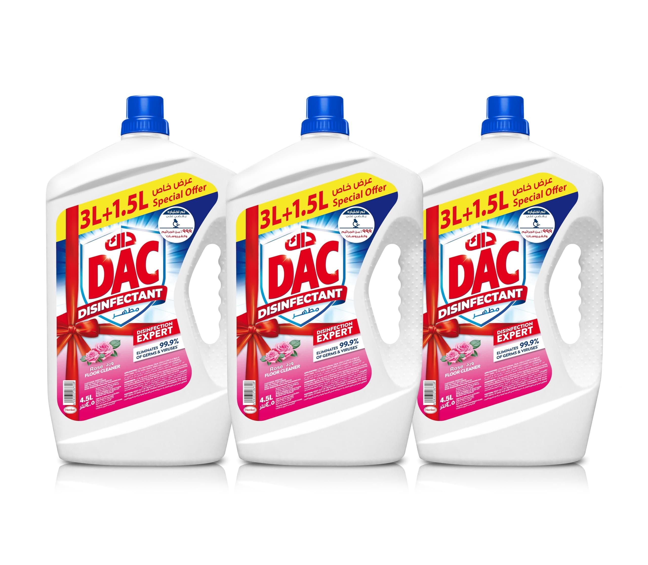Disinfectant Rose, 3 x 4.5L